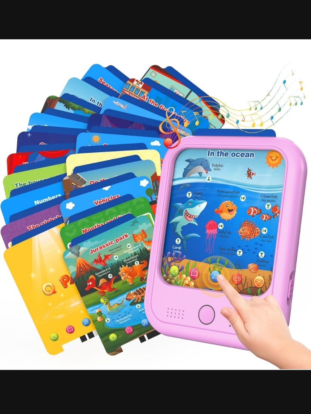 (PURPLE) Kids Learning Tablet Educational My First Learning Pad for Toddlers 2+